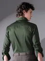 Dark Green Satin Shirt