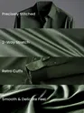 Dark Green Satin Shirt