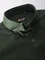 Dark Green Satin Shirt