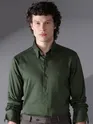 Dark Green Satin Shirt