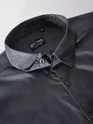 Shop Dark Grey Satin Shirt