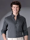 Dark Grey Satin Shirt