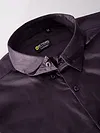 Dark Wine Satin Shirt - Beyoung