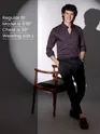shop mens Dark Wine Satin Shirt - Beyoung