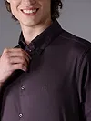 Buy mens Dark Wine Satin Shirt - Beyoung