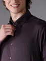 Buy mens Dark Wine Satin Shirt - Beyoung
