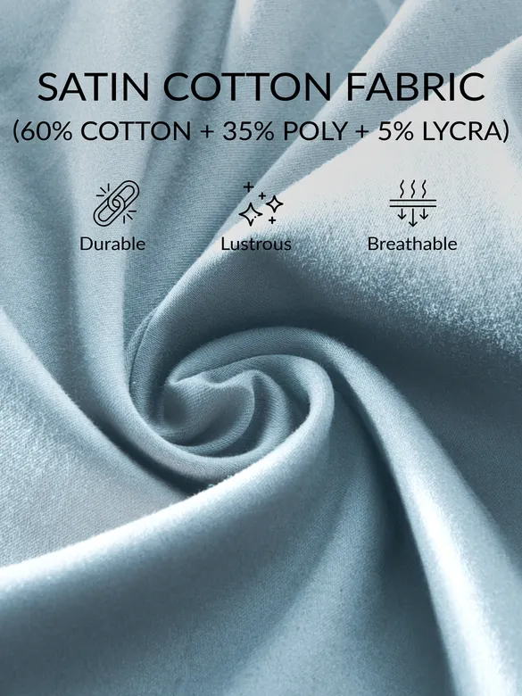Light Blue Satin Shirt