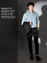 Light Blue Satin Shirt
