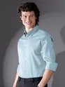 Light Blue Satin Shirt
