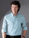 Light Blue Satin Shirt