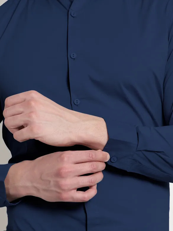 Navy Blue - Formal Shirts For Men