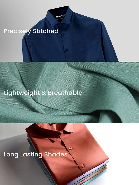 Pick Any 2 - Plain Cotton Shirts Combo