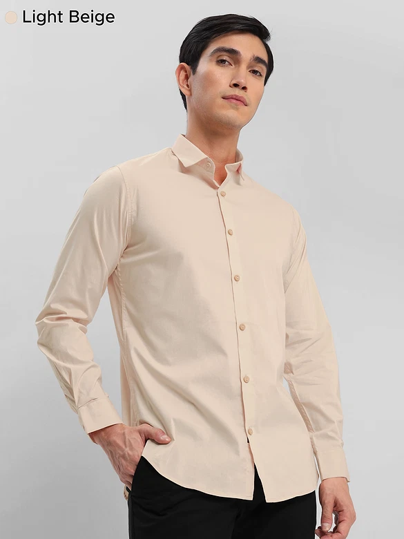 Pick Any 3 - Plain Cotton Solid Shirts Combos