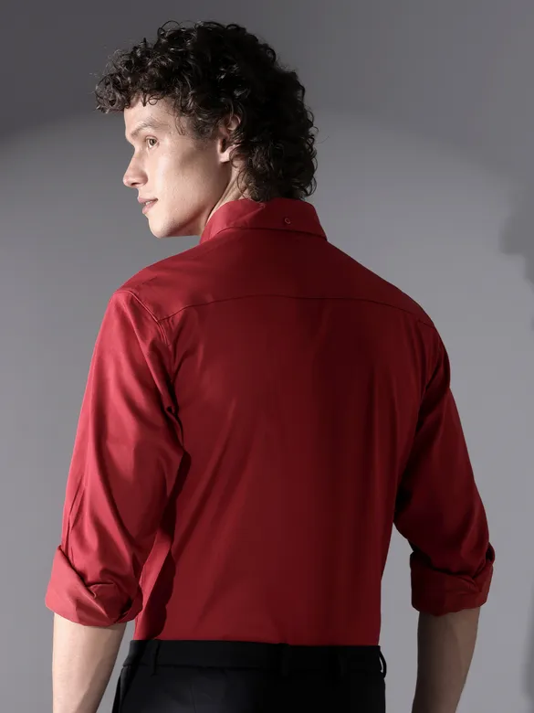 Red Satin Shirt