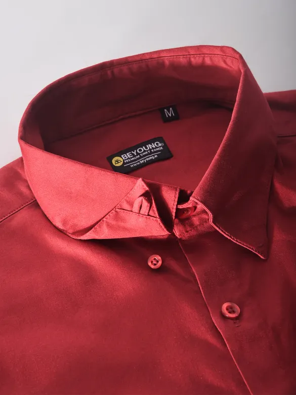 Red Satin Shirt