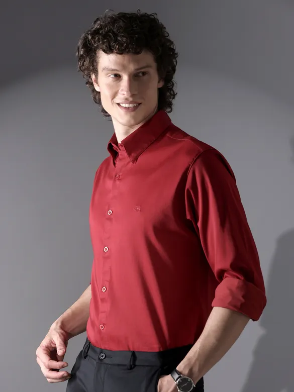 Red Satin Shirt