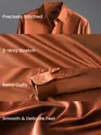 Rust Orange Satin Shirt | Beyoung