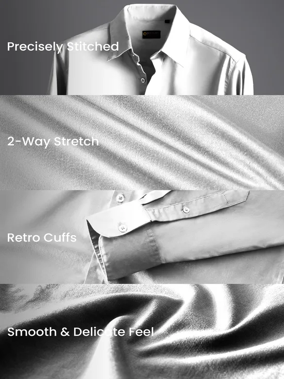 White Satin Shirt