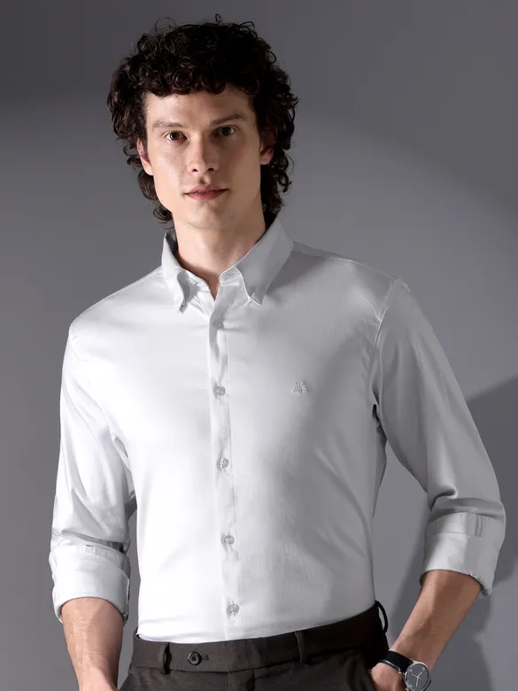 White Satin Shirt