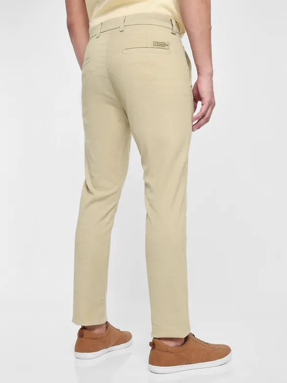 Beige Linen Pants for Men