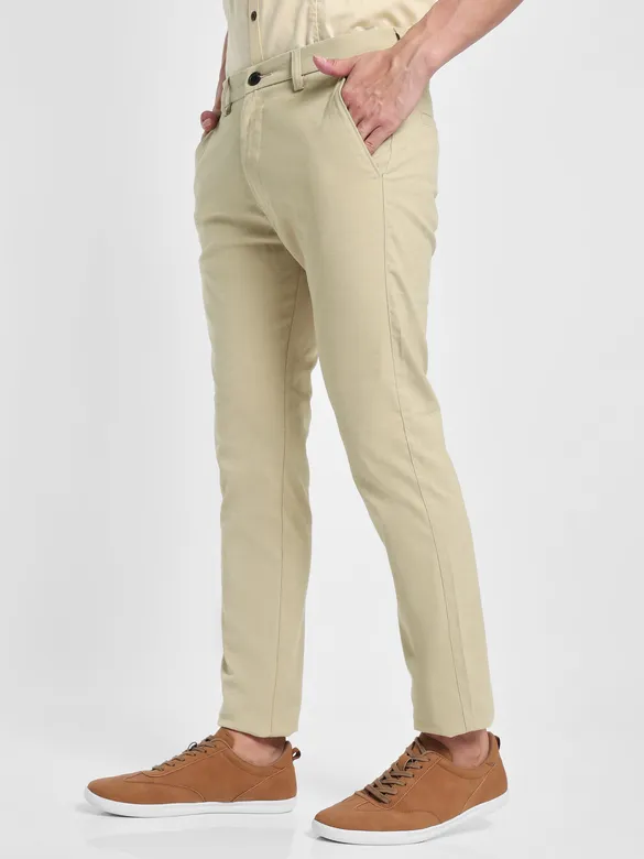 Beige Linen Pants for Men