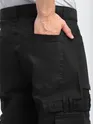 Black Belt Loop Cargo Pants