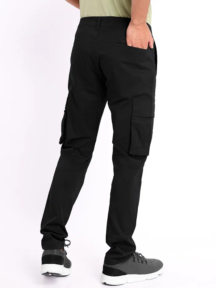 Black Signature Cargo Pants