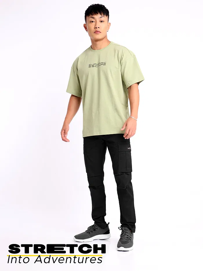 Black Signature Cargo Pants