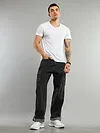 Black Cotton Cargo Pants