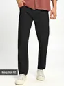 Black Regular-fit Chino Pants