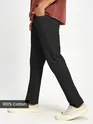 Black Regular-fit Chino Pants