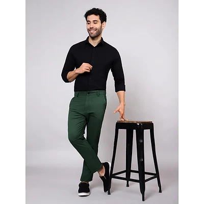 Bottle Green Chinos for Men