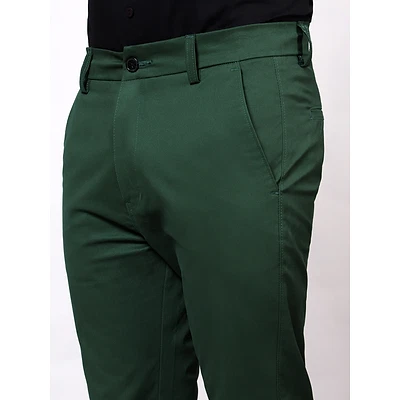 Bottle Green Chinos for Men