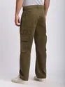 Brown Belt Loop Cargo Pants