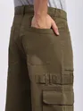 Brown Belt Loop Cargo Pants