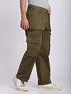 Brown Belt Loop Cargo Pants