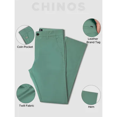 Cadet Blue Chinos for Men