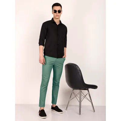 Cadet Blue Chinos for Men