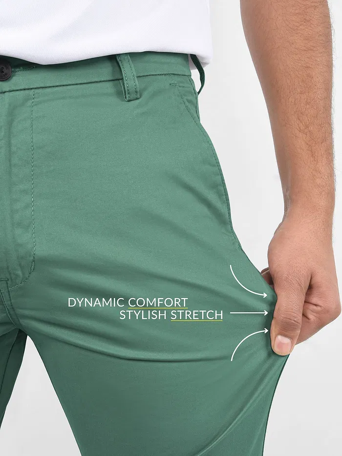 Cadet Blue Chinos for Men