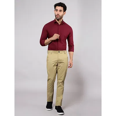 Camel Beige Chinos for Men