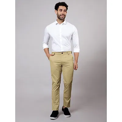 Camel Beige Chinos for Men
