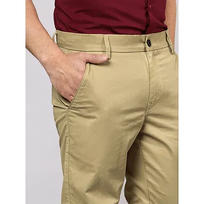 Camel Beige Chinos for Men