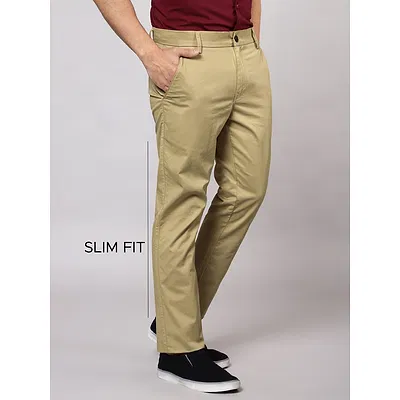 Camel Beige Chinos for Men
