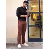 Caramel Brown Formal Pants for Men, 