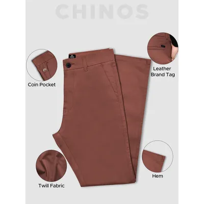 Caramel Brown Chinos for Men