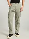 Clay Beige Cotton Cargo Pants