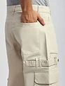Cream Belt Loop Cargo Pants