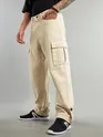 Cream Cotton Cargo Pants