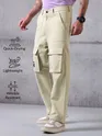Cream Utility Cargo Pant for Men