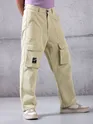 Cream Utility Cargo Pant for Men